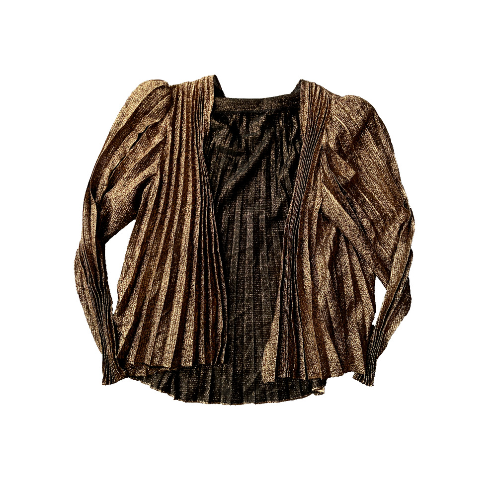 Metallic Longsleeve Open Front Cardigan Unbranded Sz S/M Party Casual